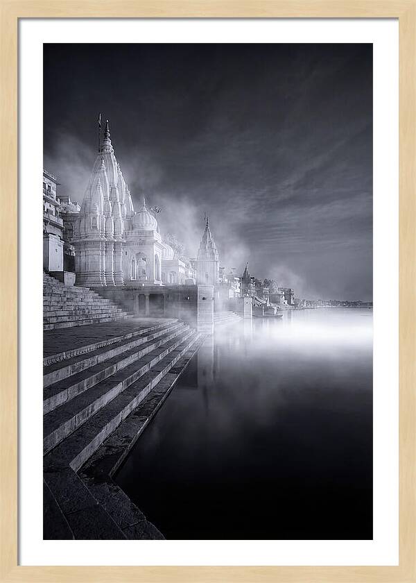 Dawn Serenity Over Varanasi Ghats
