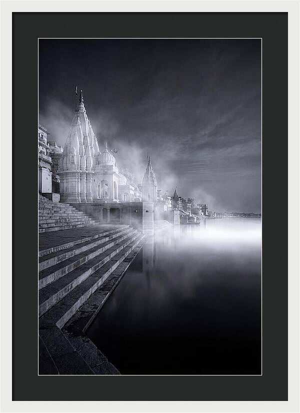 Dawn Serenity Over Varanasi Ghats