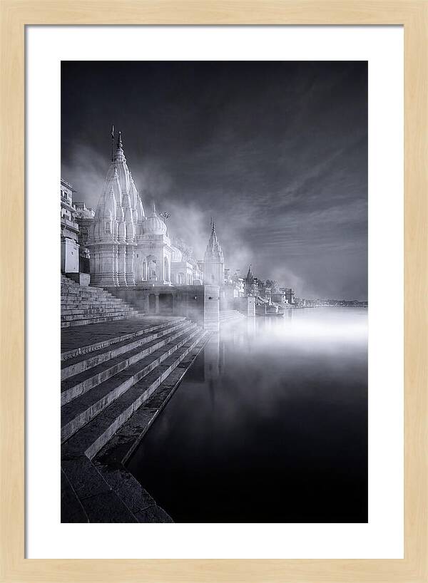 Dawn Serenity Over Varanasi Ghats