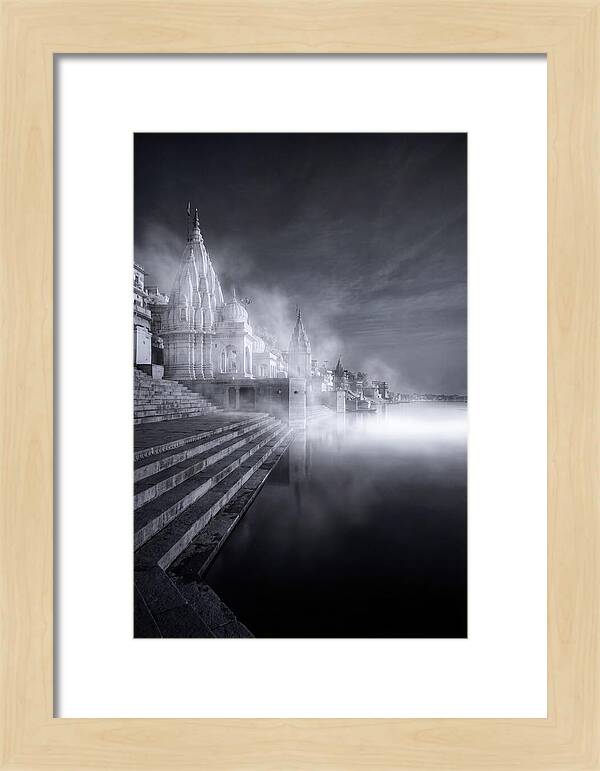 Dawn Serenity Over Varanasi Ghats