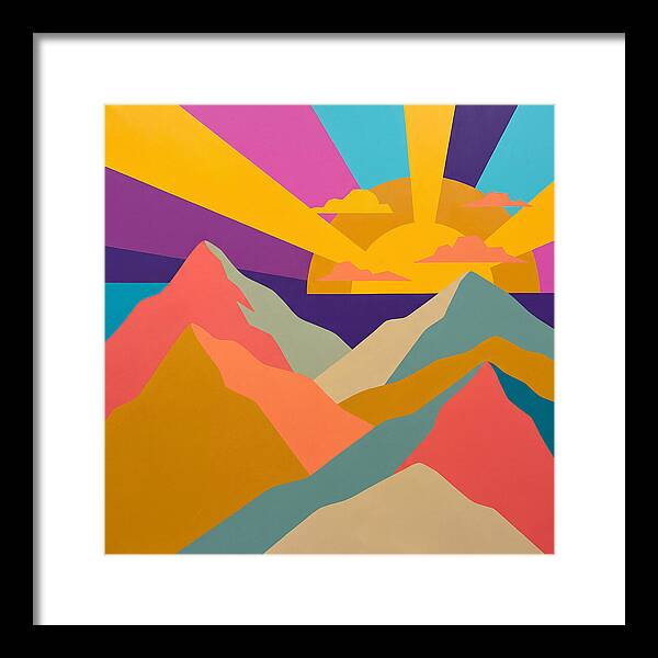 Dawns Embrace On Vibrant Peaks