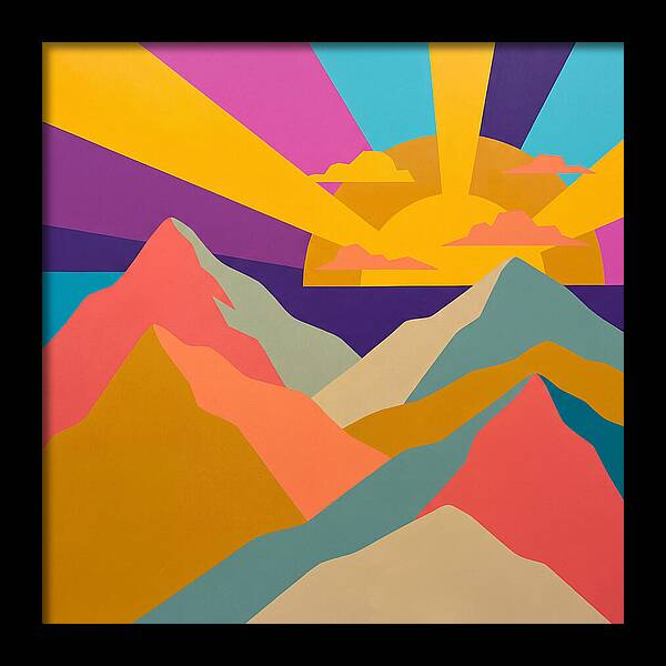 Dawns Embrace On Vibrant Peaks