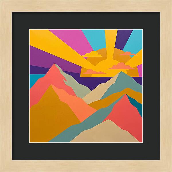 Dawns Embrace On Vibrant Peaks