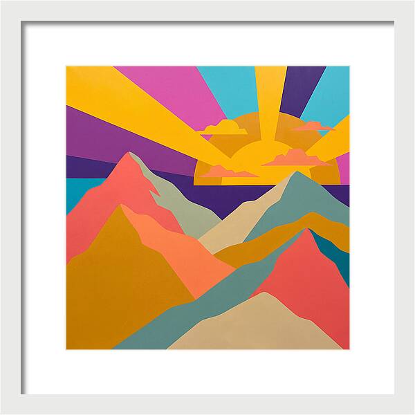 Dawns Embrace On Vibrant Peaks