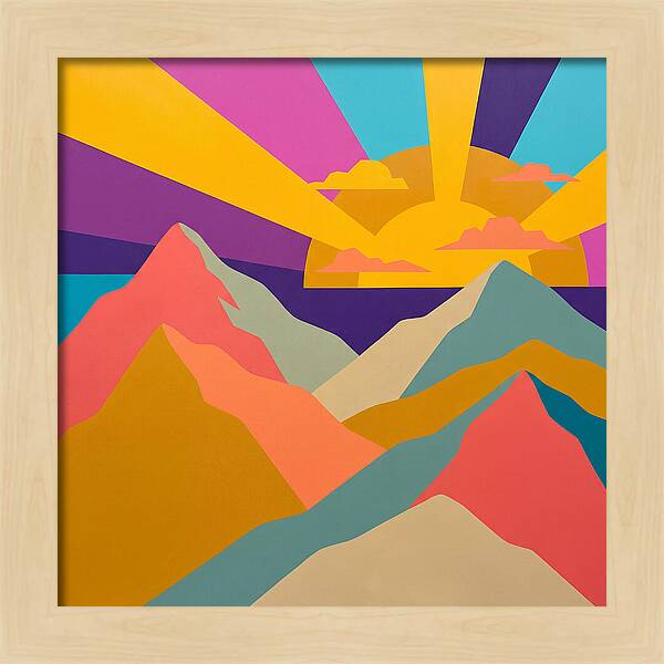 Dawns Embrace On Vibrant Peaks