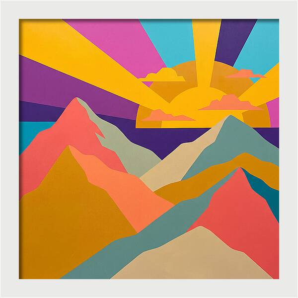 Dawns Embrace On Vibrant Peaks