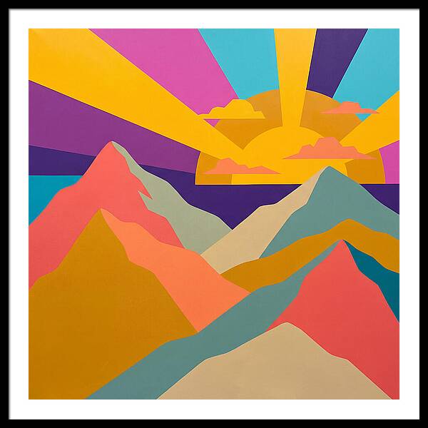 Dawns Embrace On Vibrant Peaks