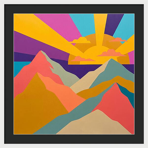 Dawns Embrace On Vibrant Peaks