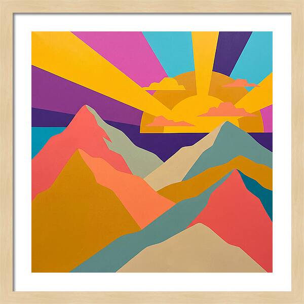 Dawns Embrace On Vibrant Peaks