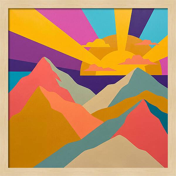 Dawns Embrace On Vibrant Peaks