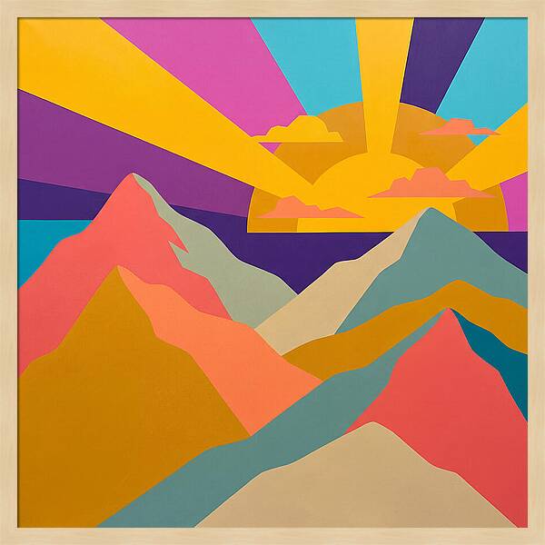 Dawns Embrace On Vibrant Peaks