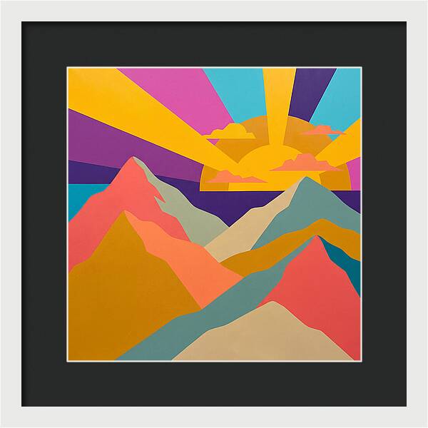 Dawns Embrace On Vibrant Peaks