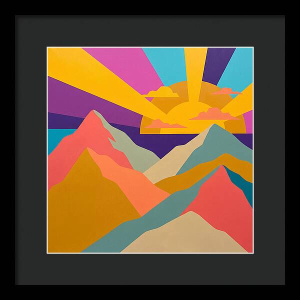 Dawns Embrace On Vibrant Peaks