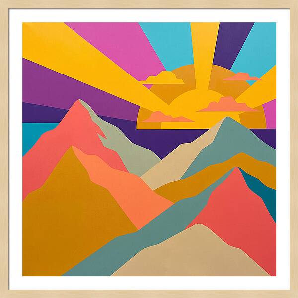 Dawns Embrace On Vibrant Peaks