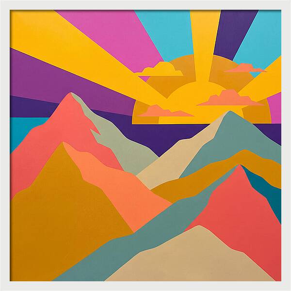 Dawns Embrace On Vibrant Peaks