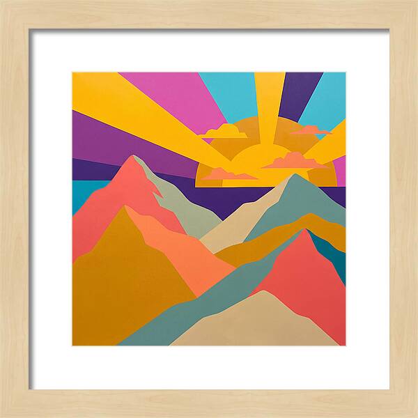Dawns Embrace On Vibrant Peaks