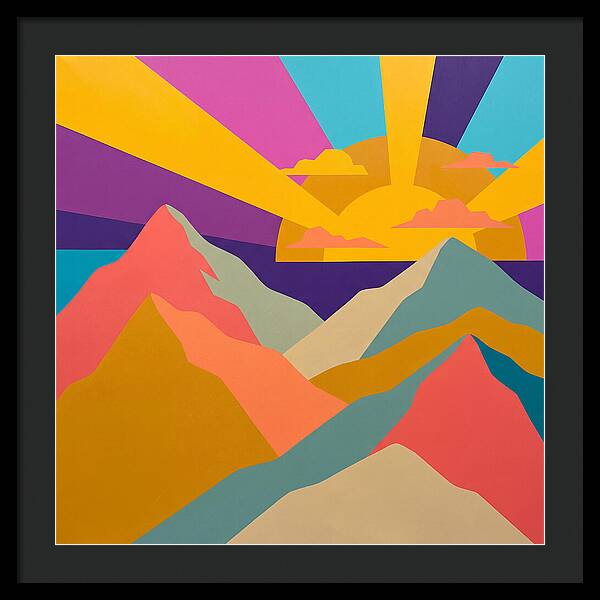 Dawns Embrace On Vibrant Peaks