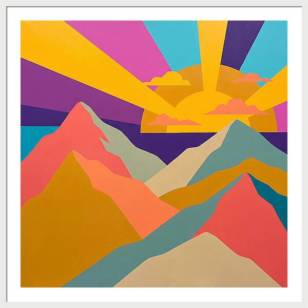 Dawns Embrace On Vibrant Peaks