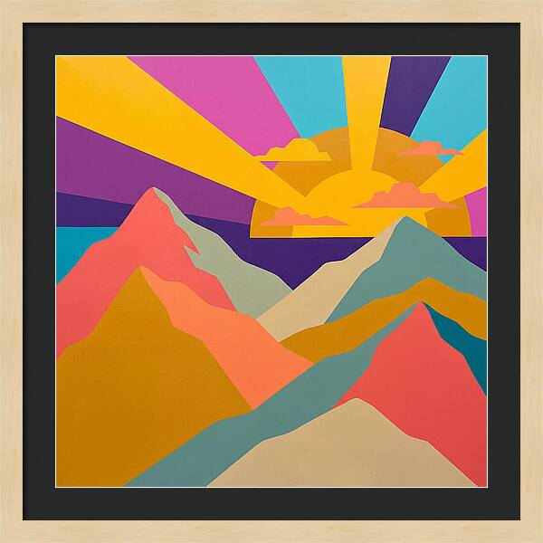 Dawns Embrace On Vibrant Peaks