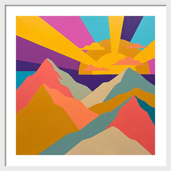 Dawns Embrace On Vibrant Peaks