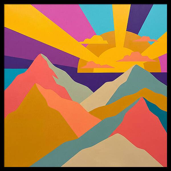 Dawns Embrace On Vibrant Peaks