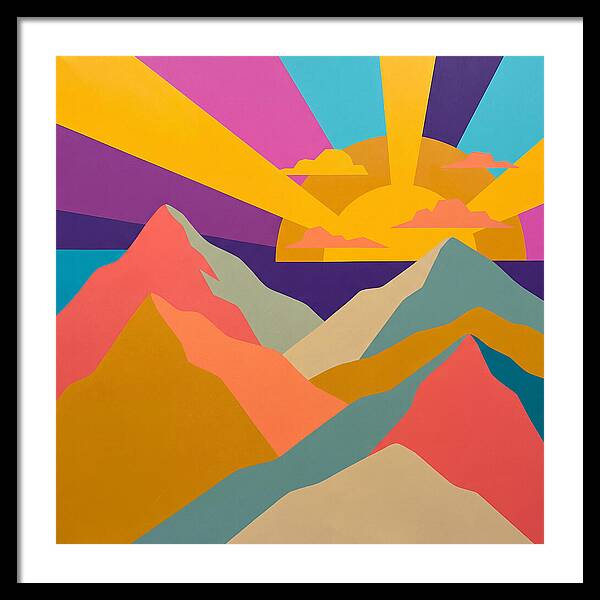 Dawns Embrace On Vibrant Peaks