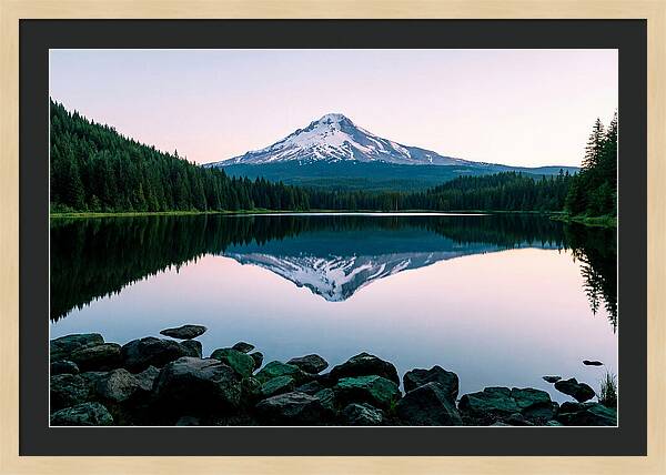 Dawns Embrace Over Mount Rainier