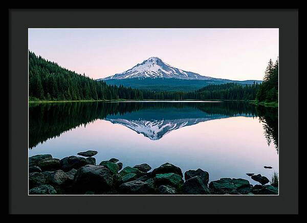 Dawns Embrace Over Mount Rainier
