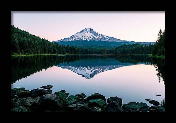 Dawns Embrace Over Mount Rainier