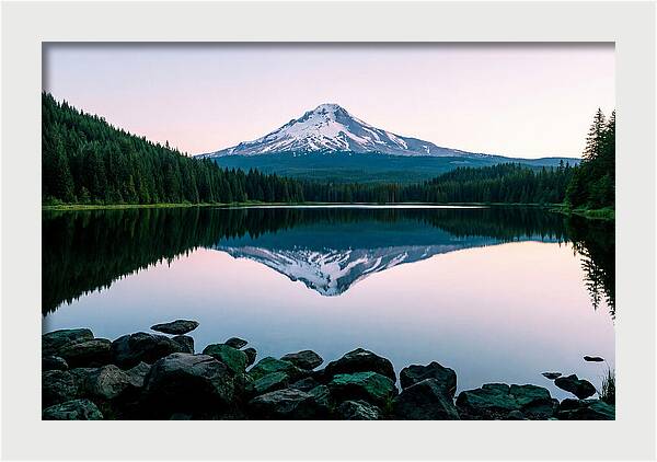 Dawns Embrace Over Mount Rainier