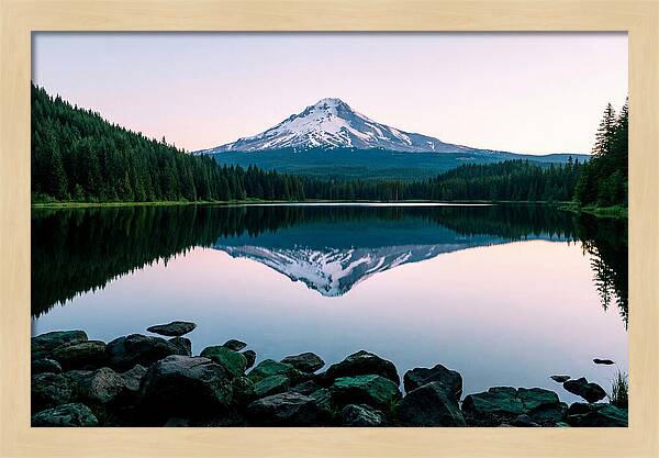 Dawns Embrace Over Mount Rainier
