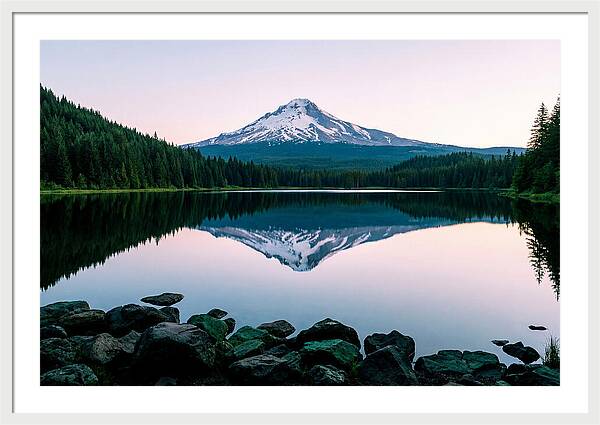 Dawns Embrace Over Mount Rainier