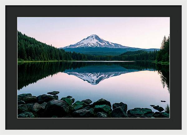 Dawns Embrace Over Mount Rainier