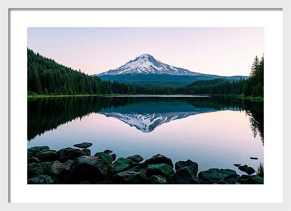Dawns Embrace Over Mount Rainier