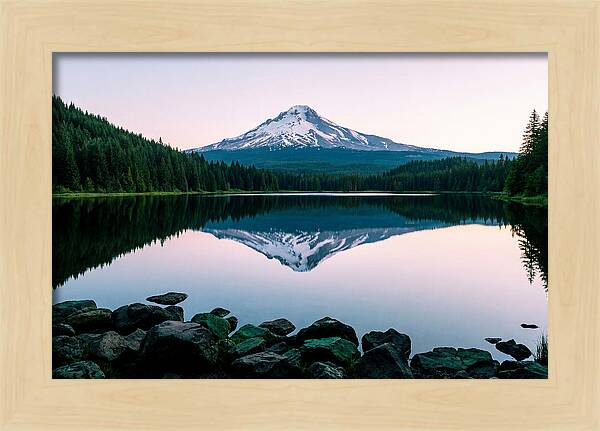 Dawns Embrace Over Mount Rainier
