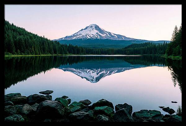 Dawns Embrace Over Mount Rainier
