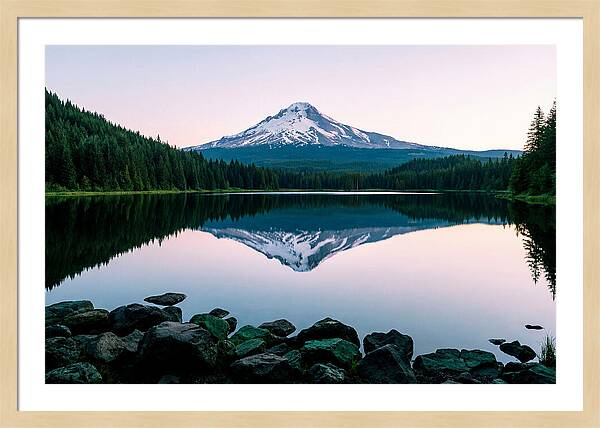 Dawns Embrace Over Mount Rainier
