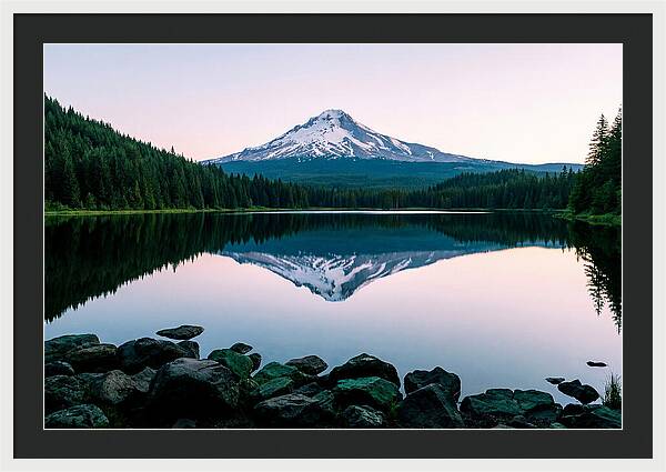 Dawns Embrace Over Mount Rainier