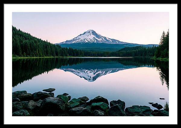 Dawns Embrace Over Mount Rainier