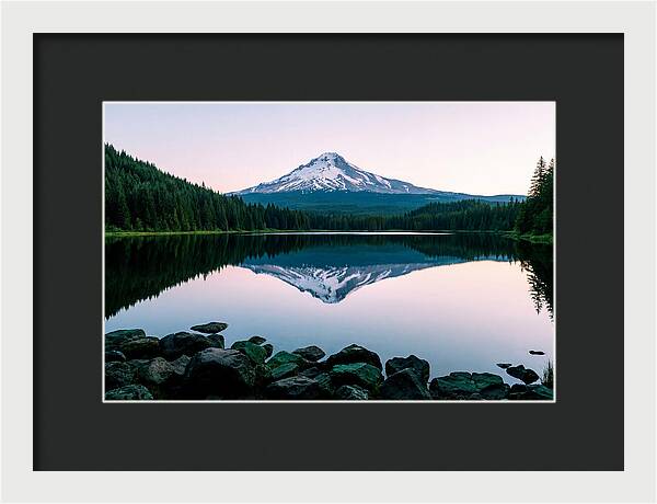 Dawns Embrace Over Mount Rainier