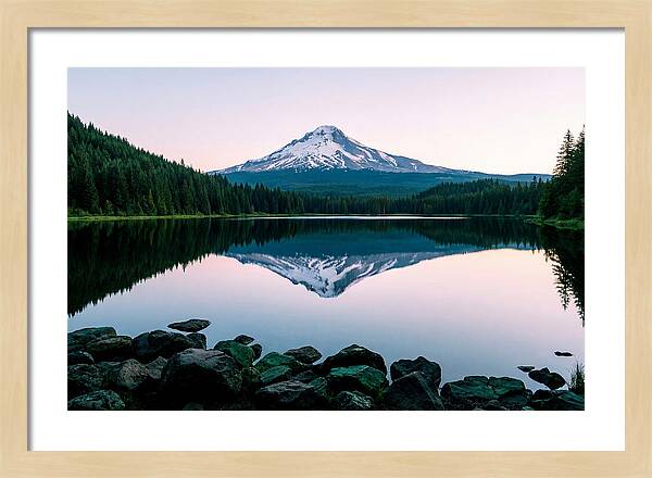 Dawns Embrace Over Mount Rainier