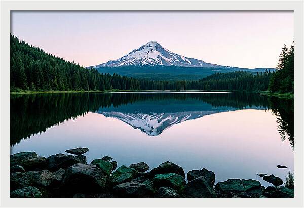 Dawns Embrace Over Mount Rainier