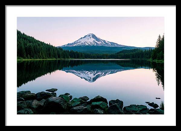 Dawns Embrace Over Mount Rainier