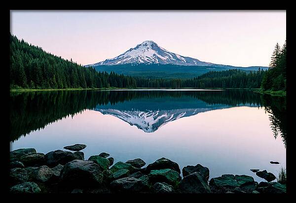 Dawns Embrace Over Mount Rainier