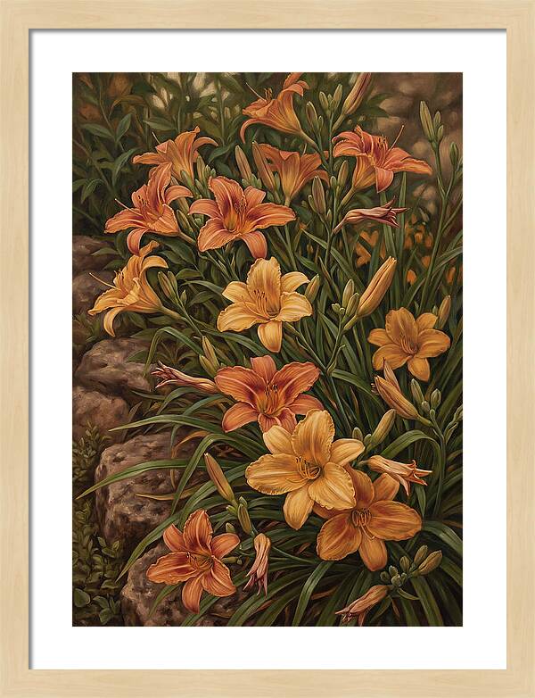 Daylily Collection In Orange And Yellow