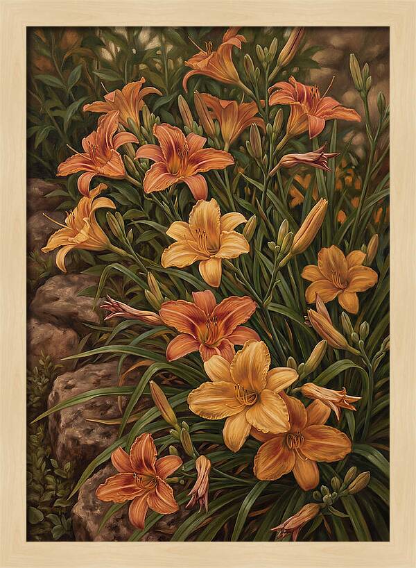 Daylily Collection In Orange And Yellow