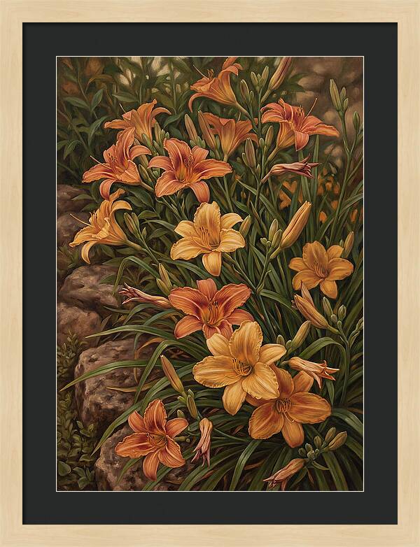 Daylily Collection In Orange And Yellow