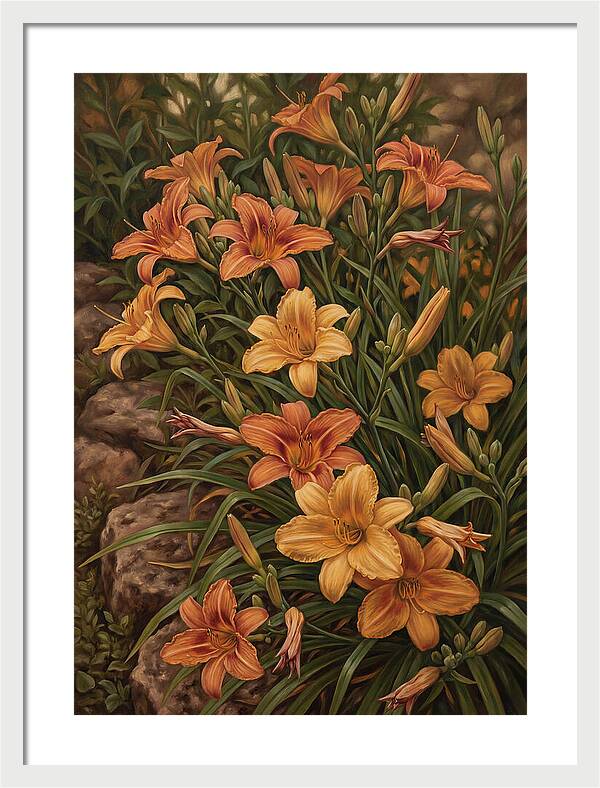 Daylily Collection In Orange And Yellow