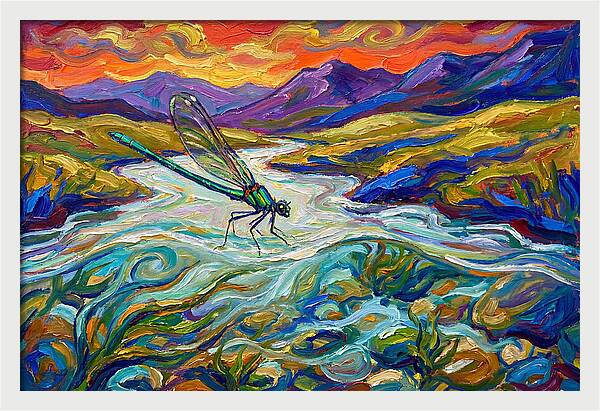 Dazzling Damselfly By The River