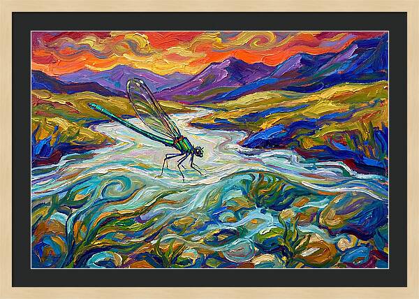 Dazzling Damselfly By The River